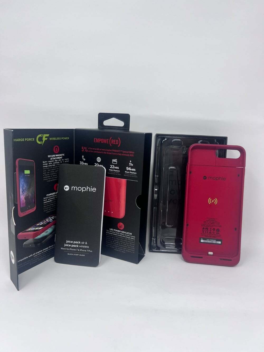 Mophie Juice Pack Air Wireless Battery Case (PRODUCT)RED iPhone 7 Plus 8 Plus Bo